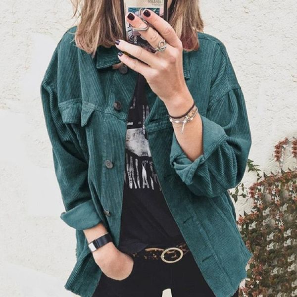 women's jackets ladies jacket 2021fashion corduroy shirt casual button slim short everyday style coats and women clothe, Black;brown
women's jackets ladies jacket 2021fashion corduroy shirt casual button slim short everyday style coats and women clothe, Black;brown
