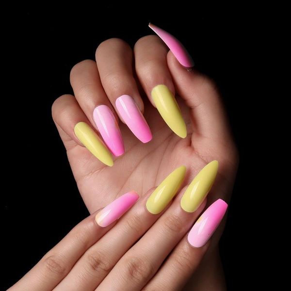 false nails tender pink matching yellow stiletto mixed styles press on presson fake sm18210522, Red;gold
false nails tender pink matching yellow stiletto mixed styles press on presson fake sm18210522, Red;gold