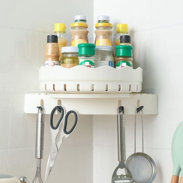kitchen bathroom sorage rack triangular layered premium 360 rotating plastic spice with hook for counterpantry storage & organization
kitchen bathroom sorage rack triangular layered premium 360 rotating plastic spice with hook for counterpantry storage & organization