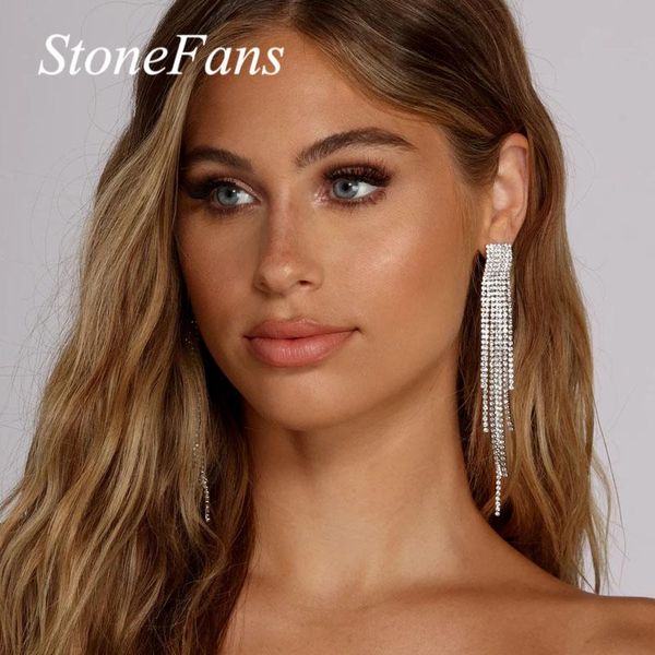 dangle & chandelier stonefans crystal long tassel earrings statement jewellery for women charming black rhinestone drop party, Silver
dangle & chandelier stonefans crystal long tassel earrings statement jewellery for women charming black rhinestone drop party, Silver