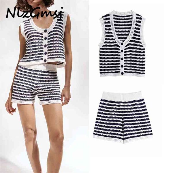 set casual crop knit vest+ high waist shorts vintage spring summer 2 pieces set 04 210628, White
set casual crop knit vest+ high waist shorts vintage spring summer 2 pieces set 04 210628, White