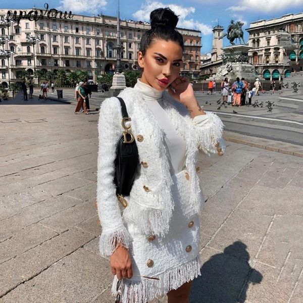 two piece dress 2021 autumn and winter elegant white tassel 2 set button short coat & skirt slim tweed party suit
two piece dress 2021 autumn and winter elegant white tassel 2 set button short coat & skirt slim tweed party suit
