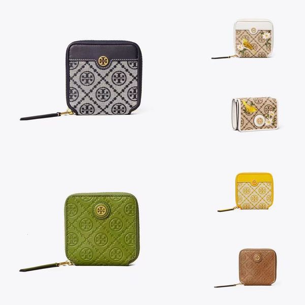 tb women's bag new old canvas with leather embroidery three fold multi card slot zero wallet zipper
tb women's bag new old canvas with leather embroidery three fold multi card slot zero wallet zipper