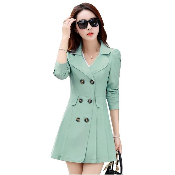 women's trench coats autumn coat medium long spring all-match outerwear ladies plus size thin style windbreaker jacket, Tan;black
women's trench coats autumn coat medium long spring all-match outerwear ladies plus size thin style windbreaker jacket, Tan;black