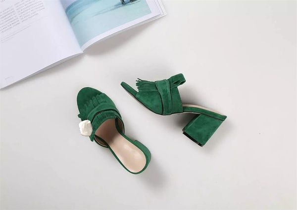 classic woman sandals lady summer designer sandals metal buckle leather high heeled shoes coarse heel half slippers large size 34-42, Black
classic woman sandals lady summer designer sandals metal buckle leather high heeled shoes coarse heel half slippers large size 34-42, Black