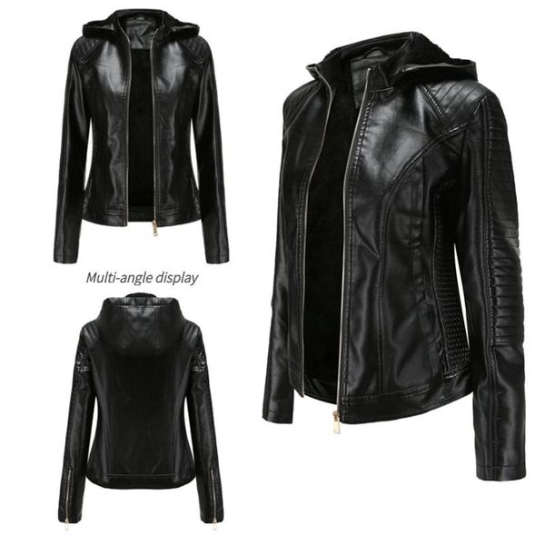 women's jackets 2021 loose pu faux leather jacket women classic moto biker spring autumn basic coat fashion warm outerwear m7, Black;brown
women's jackets 2021 loose pu faux leather jacket women classic moto biker spring autumn basic coat fashion warm outerwear m7, Black;brown
