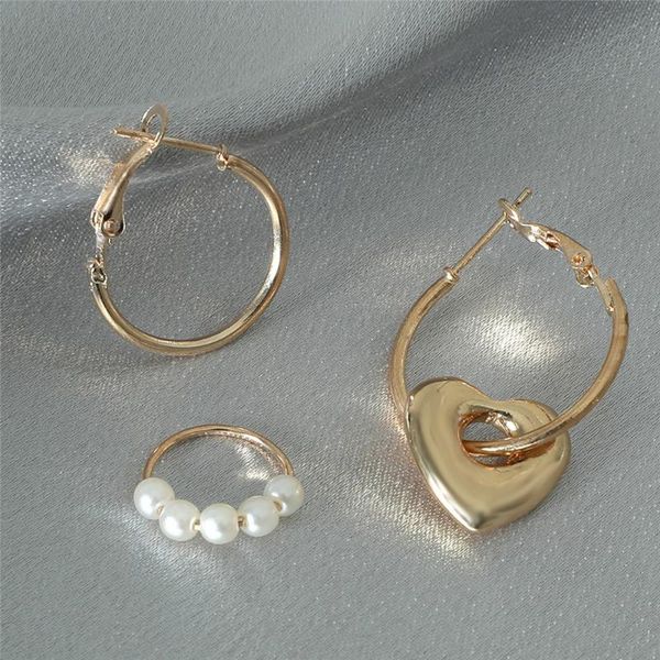 hoop & huggie trendy hip heart pearl earrings fashion temperament crystal drop dangle women gift party jewelry, Golden;silver
hoop & huggie trendy hip heart pearl earrings fashion temperament crystal drop dangle women gift party jewelry, Golden;silver