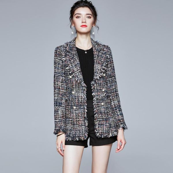 women's jackets women autumn winter elegant basic tweed tassel jacket coat female vintage designer office lady outerwear coats, Black;brown
women's jackets women autumn winter elegant basic tweed tassel jacket coat female vintage designer office lady outerwear coats, Black;brown