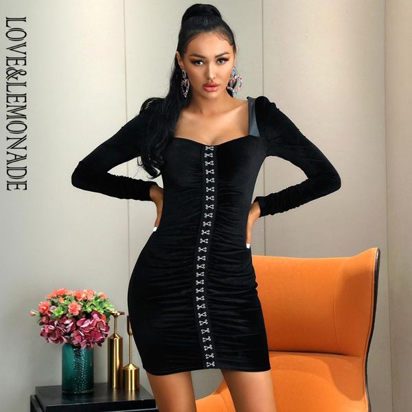 love&lemonade lapel black velvet bodycon long sleeve mini dress lm82947 casual dresses, Black;gray
love&lemonade lapel black velvet bodycon long sleeve mini dress lm82947 casual dresses, Black;gray