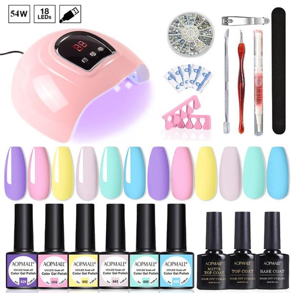 nail art kits classic 6 colors gel polish 54w lamp 18pcs full set slip solution builder acrylic design tool
nail art kits classic 6 colors gel polish 54w lamp 18pcs full set slip solution builder acrylic design tool