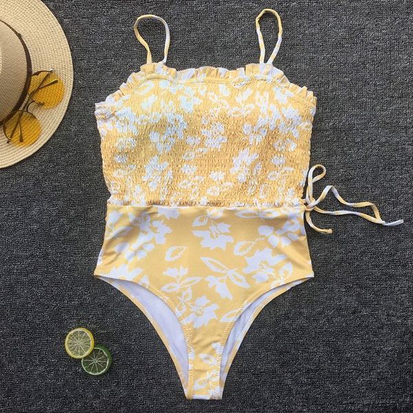 one piece swimsuits lace ruffle swimwear women belted bodysuit yellow ruched bathers bathing suit women's, White;black
one piece swimsuits lace ruffle swimwear women belted bodysuit yellow ruched bathers bathing suit women's, White;black