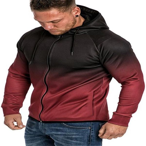 style foreign trade casual sports jacket men gradual change european and american men's hoodies & sweatshirts, Black
style foreign trade casual sports jacket men gradual change european and american men's hoodies & sweatshirts, Black