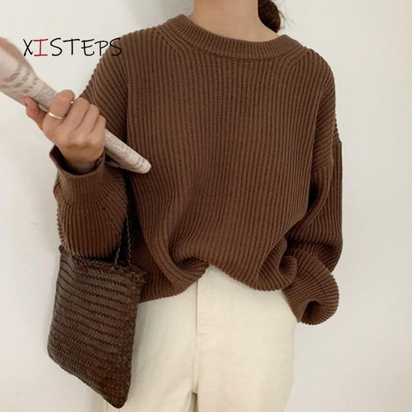 women's sweaters oversized loose women knitted o-neck long sleeve pullovers vintage ladies jumpers rose green knitwear femme pull, White;black
women's sweaters oversized loose women knitted o-neck long sleeve pullovers vintage ladies jumpers rose green knitwear femme pull, White;black