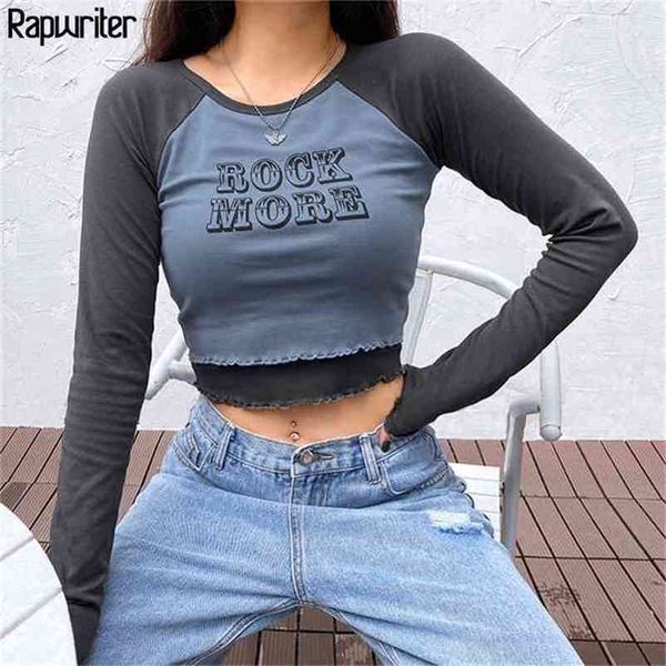 fake 2 pieces contrast color y2k crop women o-neck long sleeve casual t shirt tee femme streetwear rawpriter 210406, White
fake 2 pieces contrast color y2k crop women o-neck long sleeve casual t shirt tee femme streetwear rawpriter 210406, White