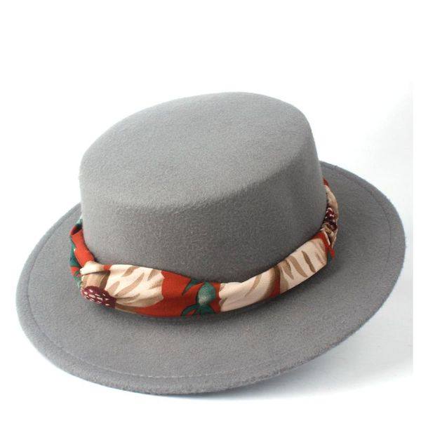 fashion women wool flat hat with ribbon winter wide brim fedora outdoor party pork pie trilby fascinator hats, Blue;gray
fashion women wool flat hat with ribbon winter wide brim fedora outdoor party pork pie trilby fascinator hats, Blue;gray