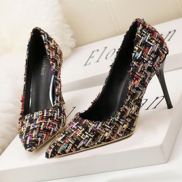 dress shoes spring fashion show slimming high heel women's stiletto high-heels shallow mouth pointed material heels, Black
dress shoes spring fashion show slimming high heel women's stiletto high-heels shallow mouth pointed material heels, Black