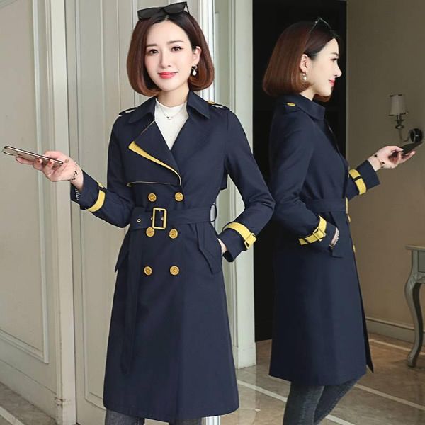 women's trench coats windbreaker female mid-length fashion autumn 2021 style england casual temperament clothing coat, Tan;black
women's trench coats windbreaker female mid-length fashion autumn 2021 style england casual temperament clothing coat, Tan;black