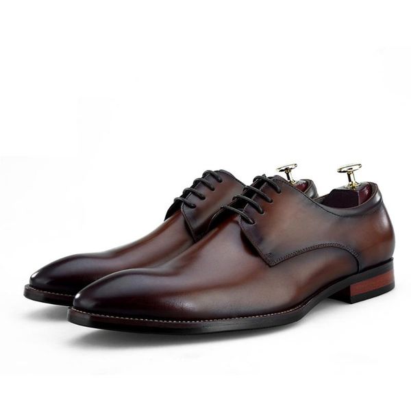 dress shoes pointed toe men balck wedding office formal leather luxury lace up cowhide business oxford, Black
dress shoes pointed toe men balck wedding office formal leather luxury lace up cowhide business oxford, Black