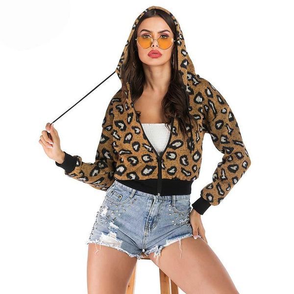 women's hoodies & sweatshirts autumn leopard printed women zippers hooded female hat casual cotton long sleeve loose sweatshirt ladies, Black
women's hoodies & sweatshirts autumn leopard printed women zippers hooded female hat casual cotton long sleeve loose sweatshirt ladies, Black