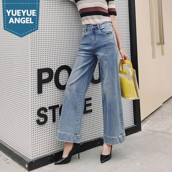 women's jeans women light color denim ankle-length pants simple straight high waist trousers office ladies vintage loose wide-legged, Blue
women's jeans women light color denim ankle-length pants simple straight high waist trousers office ladies vintage loose wide-legged, Blue