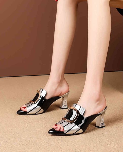 sandals pu soft leather slip on high heels women black gingham peep toe shoes outside wear slides zapatos de mujer 4rkt
sandals pu soft leather slip on high heels women black gingham peep toe shoes outside wear slides zapatos de mujer 4rkt