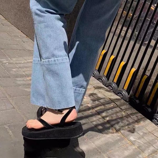 sandals 2021 summer women square toe platform thong female ankle buckle strap flat ladies casual shoes woman outdoor footwear, Black
sandals 2021 summer women square toe platform thong female ankle buckle strap flat ladies casual shoes woman outdoor footwear, Black