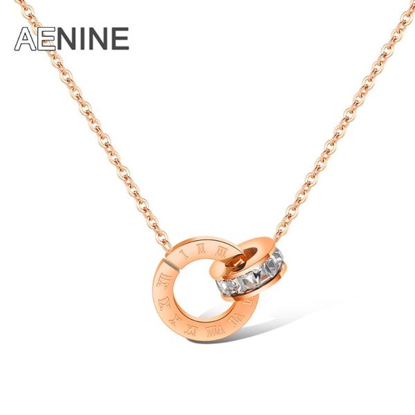 pendant necklaces aenine mosaic cubic zirconia double circle necklace stainless steel choker wedding jewelry collier an17032, Silver
pendant necklaces aenine mosaic cubic zirconia double circle necklace stainless steel choker wedding jewelry collier an17032, Silver