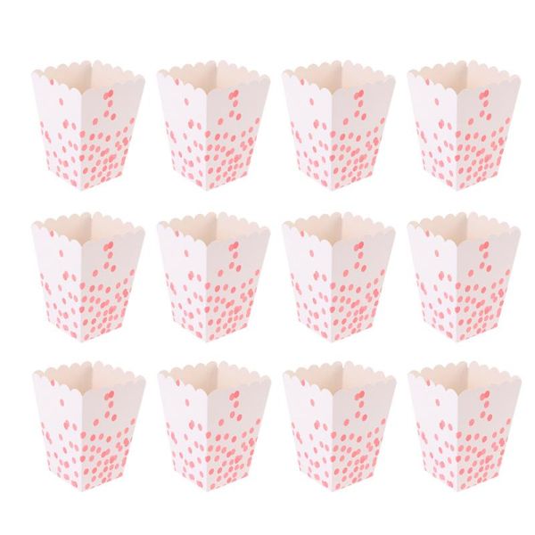 gift wrap 24pcs creative popcorn boxes polka dot printing party treat box snack container supplies for birthday wedding
gift wrap 24pcs creative popcorn boxes polka dot printing party treat box snack container supplies for birthday wedding
