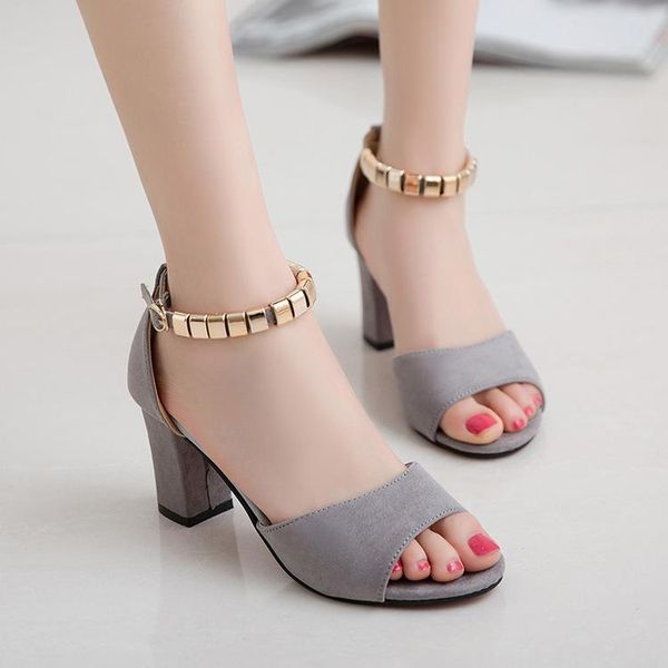 women shoes summer round-toe sandles low-cut high-heel cool ankle strap open sandals, Black
women shoes summer round-toe sandles low-cut high-heel cool ankle strap open sandals, Black