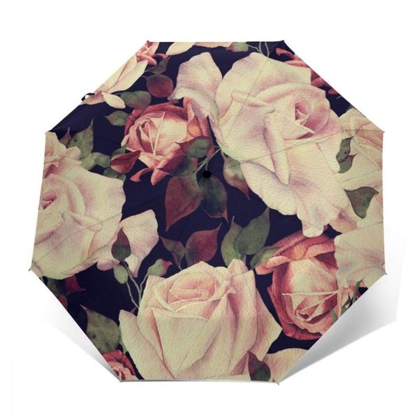 umbrellas wind resistant fully-automatic umbrella pink roses watercolor rain 3 folding parasol travel car
umbrellas wind resistant fully-automatic umbrella pink roses watercolor rain 3 folding parasol travel car