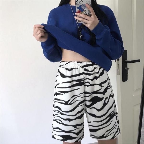 women's shorts ins korean summer women stripe harajuku hip hop drop vintage punk vegan fitness loose elastic beach sweatpants, White;black
women's shorts ins korean summer women stripe harajuku hip hop drop vintage punk vegan fitness loose elastic beach sweatpants, White;black