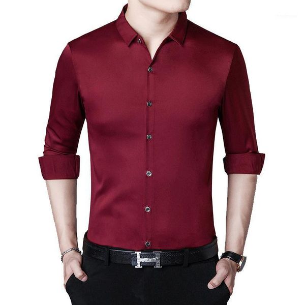 men's dress shirts mens shirt casual 100% polyester solid black long sleeve spring summer clothing brand designer plus size fashion a06, White;black
men's dress shirts mens shirt casual 100% polyester solid black long sleeve spring summer clothing brand designer plus size fashion a06, White;black