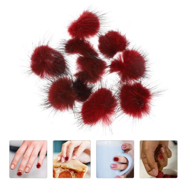 nail art equipment 10pcs adorable fuzzy decor home manicure balls diy ornaments, Silver
nail art equipment 10pcs adorable fuzzy decor home manicure balls diy ornaments, Silver