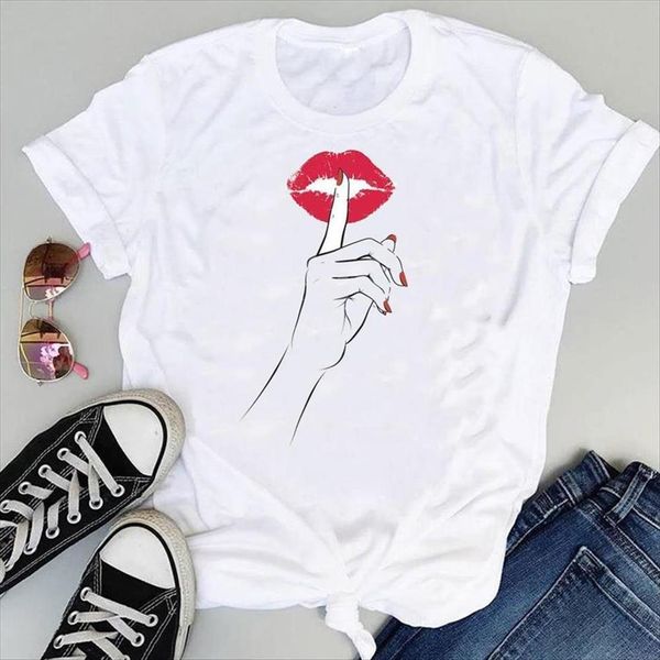 cartoon lip funny women t shirts cute short sleeve graphic summer fashion print female clothes tees shirt, White
cartoon lip funny women t shirts cute short sleeve graphic summer fashion print female clothes tees shirt, White