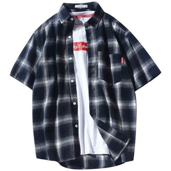 spring summer men plaid shirt cotton casual short sleeve shirts soft comfort brand man camisa masculina plus size 5xl men's, White;black
spring summer men plaid shirt cotton casual short sleeve shirts soft comfort brand man camisa masculina plus size 5xl men's, White;black