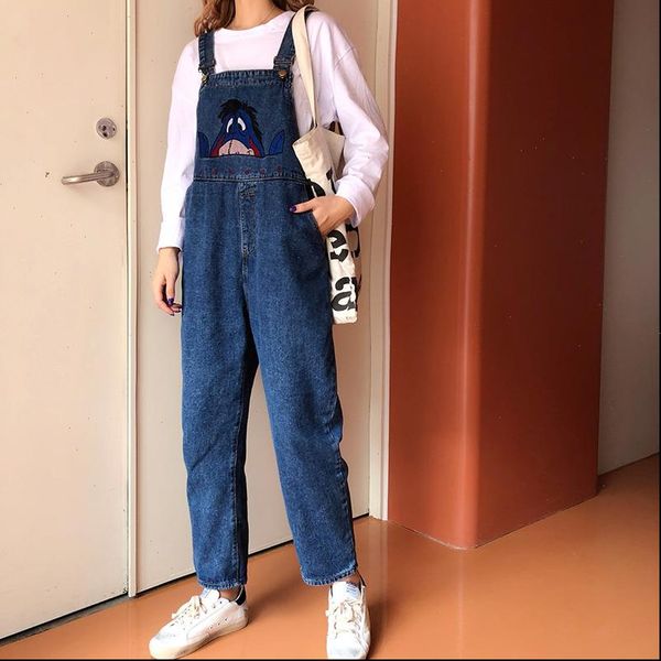 womens jean women overalls fashion loose jeans pants high waist korean version spring or autumn drop good quality, Blue
womens jean women overalls fashion loose jeans pants high waist korean version spring or autumn drop good quality, Blue