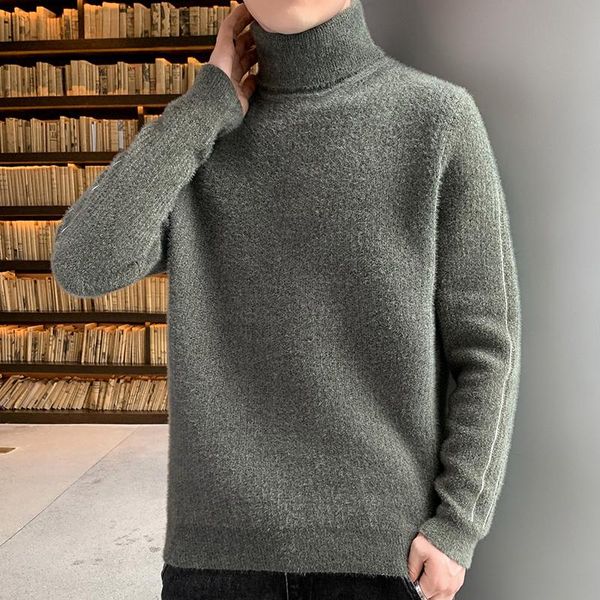 men's sweaters turtleneck 2021 autumn/winter thickened warm knit solid color sweater black winter base, White;black
men's sweaters turtleneck 2021 autumn/winter thickened warm knit solid color sweater black winter base, White;black
