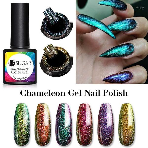 sugar chameleon uv gel nail polish holography colorful glitter sequins varnish soak off led color polish1, Red;pink
sugar chameleon uv gel nail polish holography colorful glitter sequins varnish soak off led color polish1, Red;pink