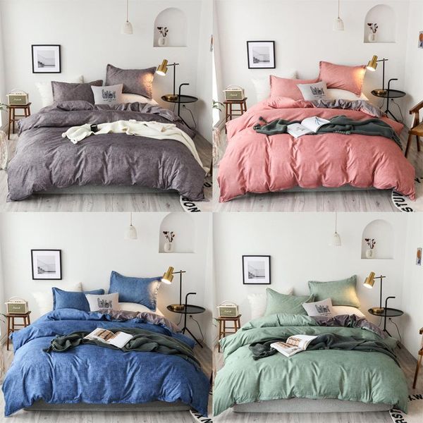 bedding sets design solid color set polyester sanding fabric beddings colorful soft simple luxury us size bed linens
bedding sets design solid color set polyester sanding fabric beddings colorful soft simple luxury us size bed linens