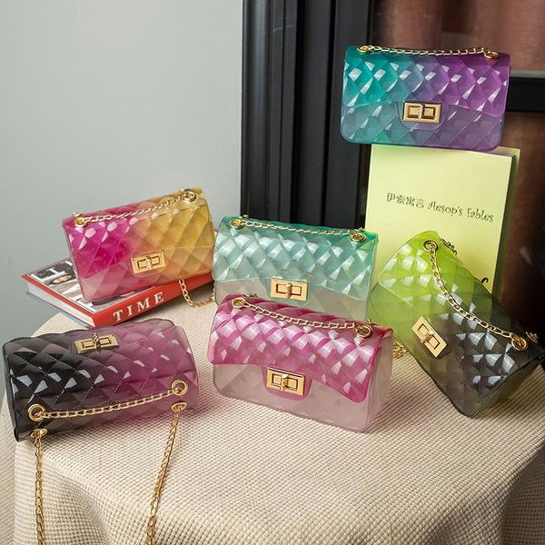 shoulder bags transparent clear bag women's summer jelly purse mini crossbody for women rainbow flap messenger ladies cluth
shoulder bags transparent clear bag women's summer jelly purse mini crossbody for women rainbow flap messenger ladies cluth