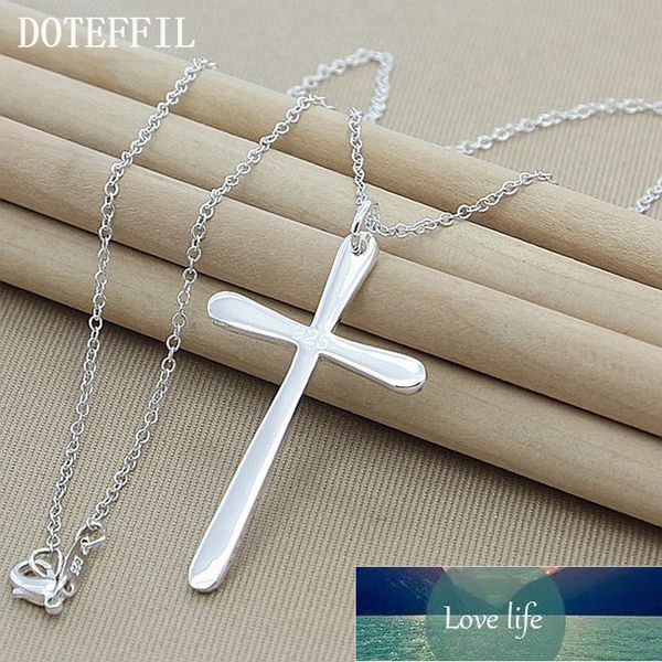 doteffil 925 sterling silver long cross pendant necklace 18 inch chain for woman fashion wedding engagement charm jewelry factory price expe
doteffil 925 sterling silver long cross pendant necklace 18 inch chain for woman fashion wedding engagement charm jewelry factory price expe
