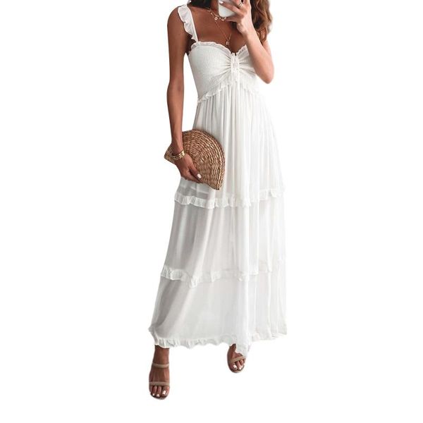 casual dresses hirigin 2021 women ruffle strap dress, v neck sleeveless drawstring ruched a-line long dress, Black;gray
casual dresses hirigin 2021 women ruffle strap dress, v neck sleeveless drawstring ruched a-line long dress, Black;gray