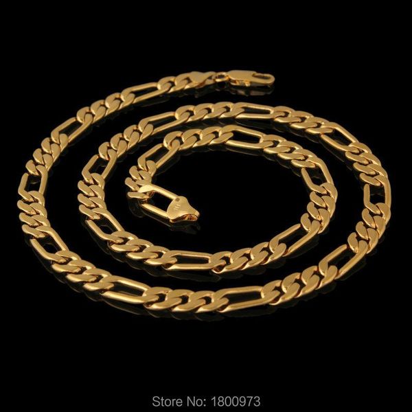 chains men women figaro link chain necklace gold color collar necklaces wholesale jewelry, Silver
chains men women figaro link chain necklace gold color collar necklaces wholesale jewelry, Silver