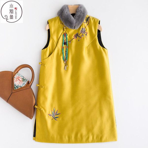 ethnic clothing harajuku gilet print mid-length chinese style vest women sleeveless traditional vintage female tang suit waistcoat, Red
ethnic clothing harajuku gilet print mid-length chinese style vest women sleeveless traditional vintage female tang suit waistcoat, Red