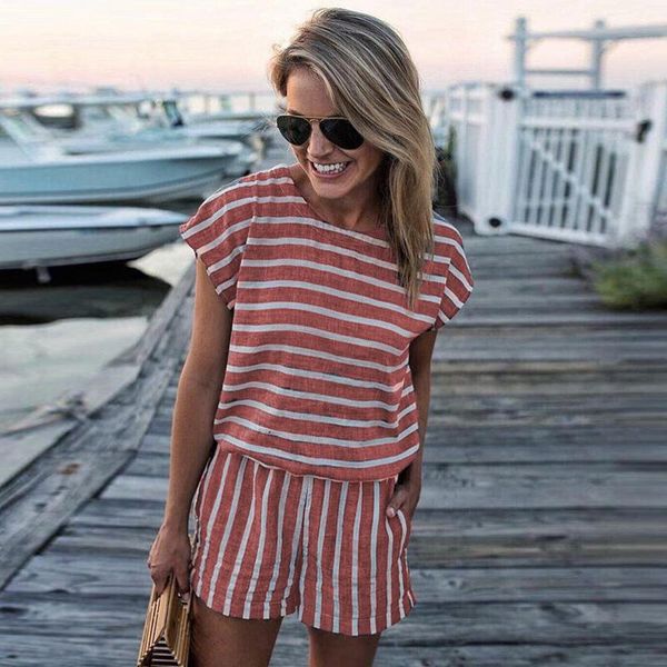 women's jumpsuits & rompers summer striped short jumpsuit women elegant o neck lace up backless sleeve casual beach maxi, Black;white
women's jumpsuits & rompers summer striped short jumpsuit women elegant o neck lace up backless sleeve casual beach maxi, Black;white