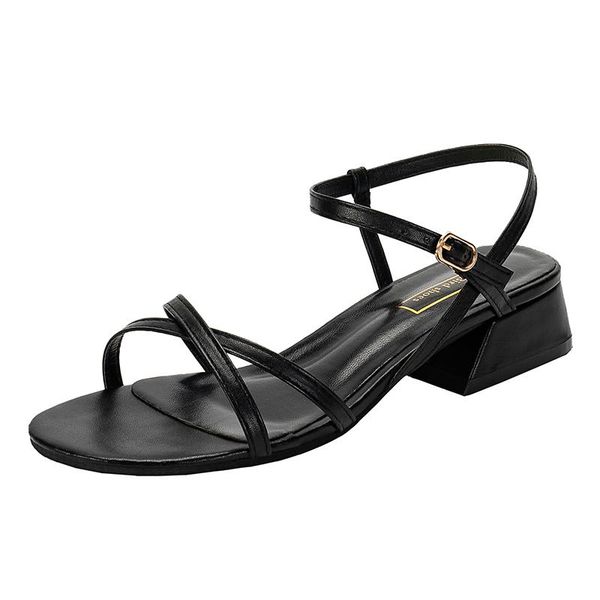 simple women's sandals fashion all-match cross vamp elegant with heel open toe mature casual 2021, Black
simple women's sandals fashion all-match cross vamp elegant with heel open toe mature casual 2021, Black