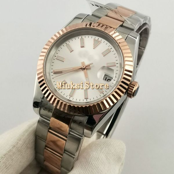 36mm/40mm rose gold men casual nh35 automatic watch sier case sapphire glass sterile dial mechanical, Slivery;brown
36mm/40mm rose gold men casual nh35 automatic watch sier case sapphire glass sterile dial mechanical, Slivery;brown