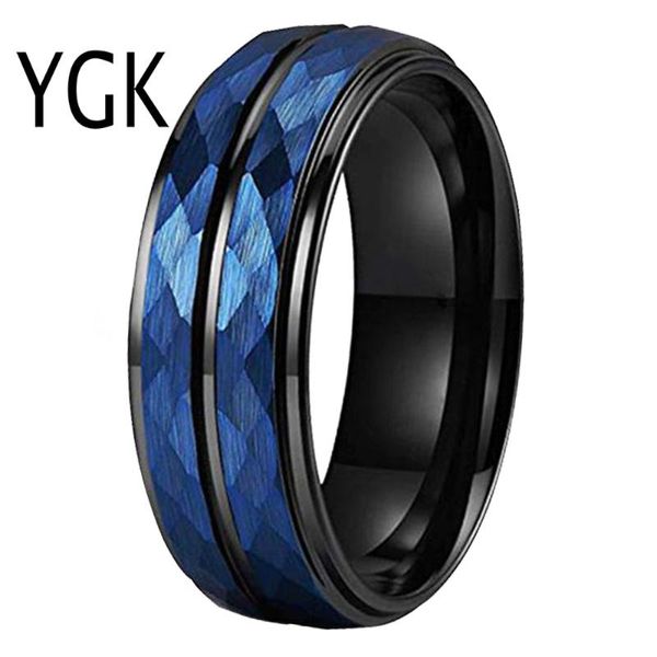 cluster rings womens mens black blue tungsten carbide ring with grooves wedding band engagement comfort fit anniversary gift, Golden;silver
cluster rings womens mens black blue tungsten carbide ring with grooves wedding band engagement comfort fit anniversary gift, Golden;silver