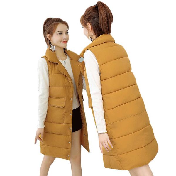 women's vests cotton coat vest 2021 suit collar long section autumn winter large size slim warm jacket b200, Black;white
women's vests cotton coat vest 2021 suit collar long section autumn winter large size slim warm jacket b200, Black;white
