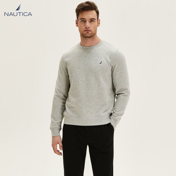 men's sweater autumn round neck pullover cashmere fashion loose pullover men's clothings, Black